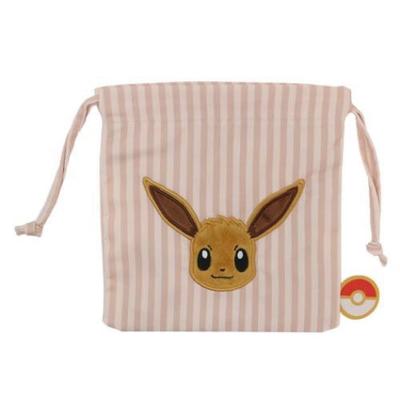 Maruyoshi Pokemon Appliqué Embroidered Drawstring Bag Eevee