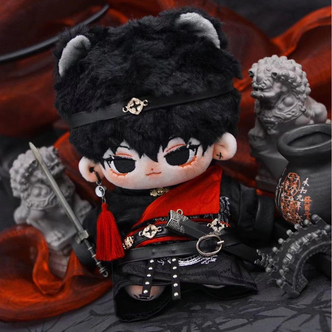 

Комплект одежды гвардейца из парчи для хлопковой куклы 20 см 20cm Doll Clothes
