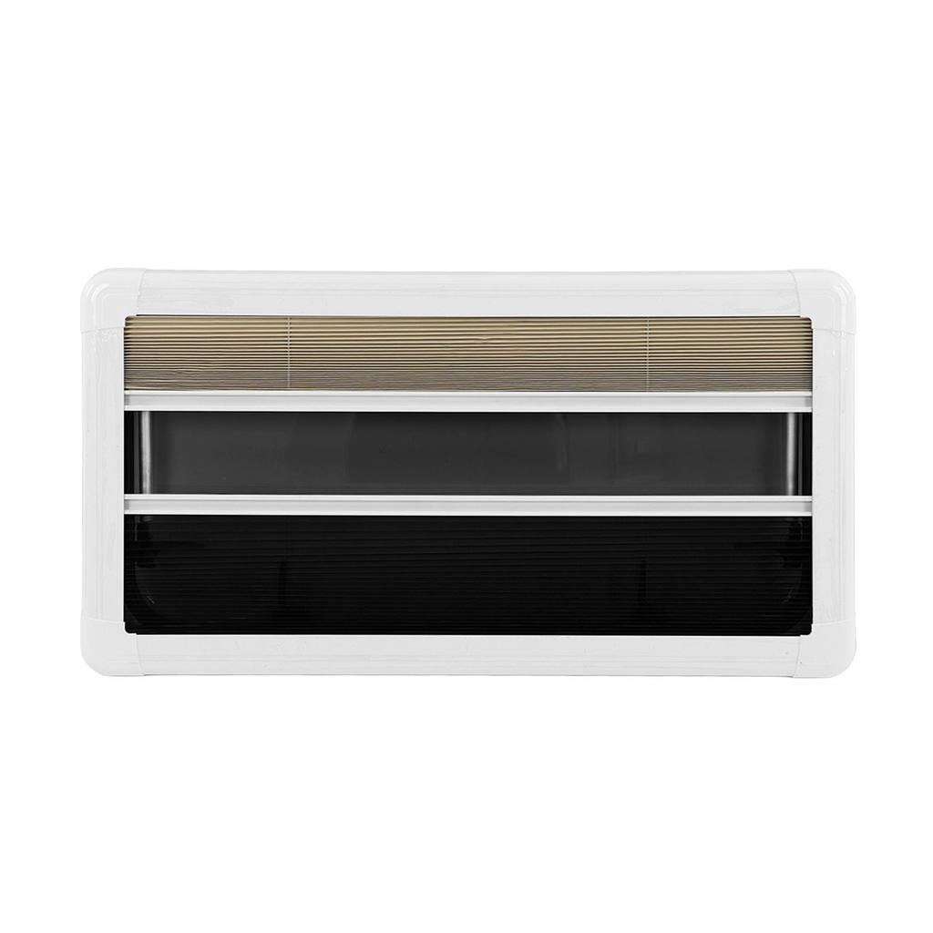 RV Push Out Window 900x450mm Double Layer Acrylic Glass 75 Degrees  Opening Angle External Exit Window with
