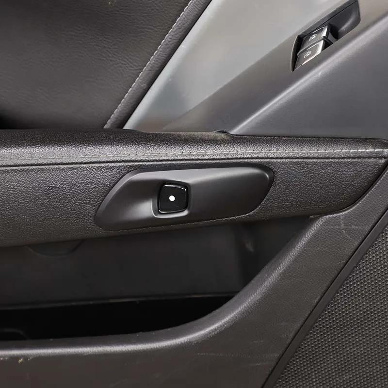 ABS Car Inner Door Armrest Electric Switch Button Frame Cover Trim Stickers For Chevrolet Corvette C7 2014-2019 Auto Accessories