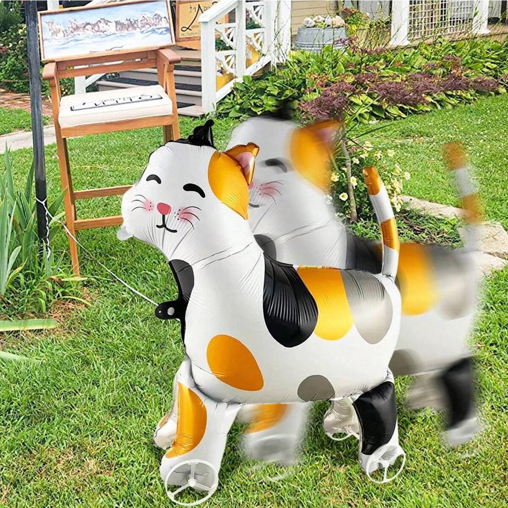 Uroczy balon 4D w kształcie zwierzątka z kółkami, montaż balonów w kształcie zwierząt, imprezy ze zwierzętami, urodziny, baby shower, dekoracje zabawek