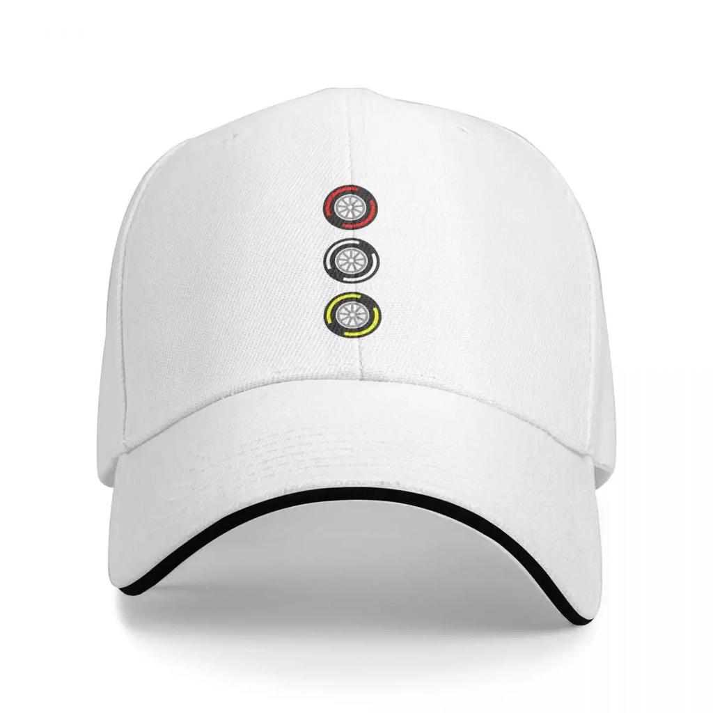 Box Box Box Tyre White Text Design F1 Car Racing Washed Mens Baseball Cap Sunprotection Trucker Snapback Caps Dad Hat Golf Hats