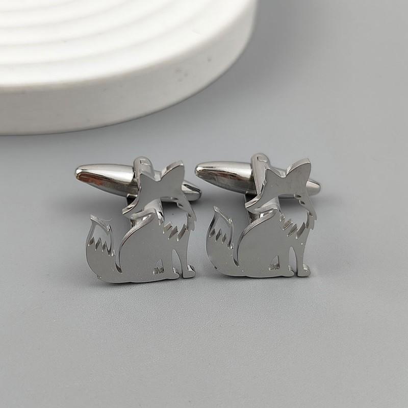 

Fox Gold Brooch Flat Cut Badge Daily Wear Men s Suit Shirt Accessories 18K