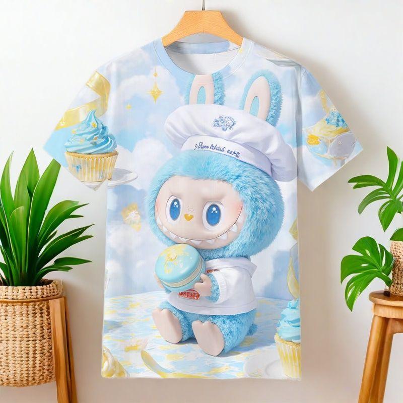 Cute Labubu Short-sleeved T-shirt A Comfortable and Breathable Summer Top S 1194₽