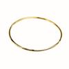 2mm Smooth Titanium Steel 18K Gold-Plated Bracelet for Women - Simple Round Design, Stainless Steel Jewelry