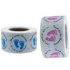 100-500Pcs High-Quality Labels High-Quality Cute High-Quality Stickers High-Quality Blue High-Quality Pink High-Quality Footmark High-Quality