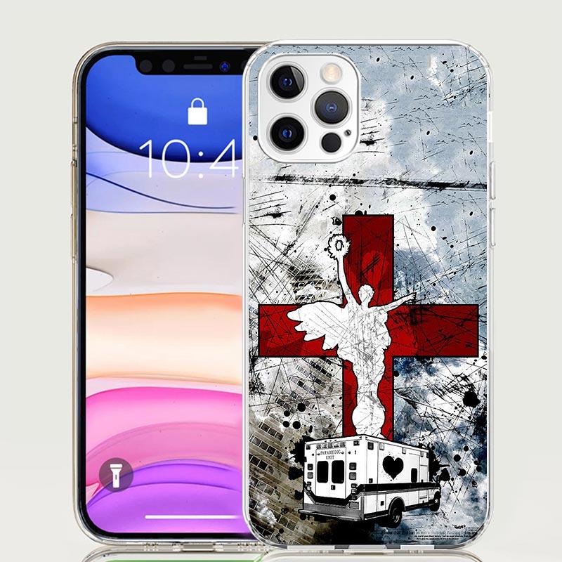 EMT EMS Medical Rescue Phone Case For iPhone 18 17 Air 16 15 Plus 11 14 Pro Max 13 Mini 12 7 8 + SE Pattern Art Customized Cover 17