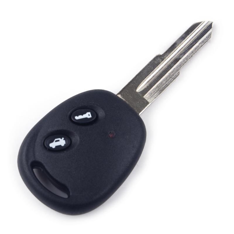 CITALL Car 2 Buttons Uncut Blade Blank Remote Key Fob Case Shell Fit for Chevrolet Chevy Aveo 2004 2005 2006 2007 2008 2009 2010