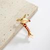 Adorable Japanese Giraffe Brooch: Trendy Lapel Pin for Sweaters and Suits