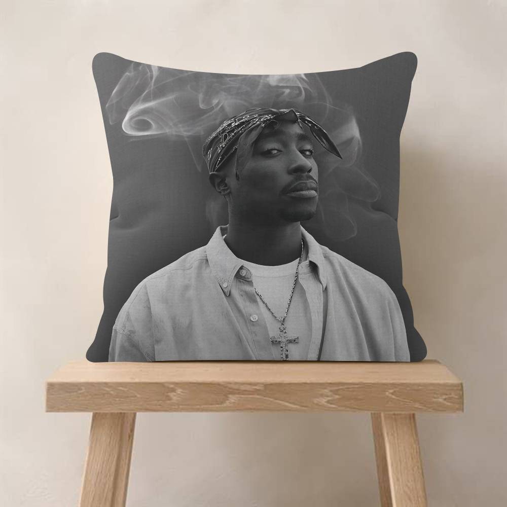 PC Tupac SShakur Pillow Cover Sofa Cushion Cover Home Room Decoration Children Gift