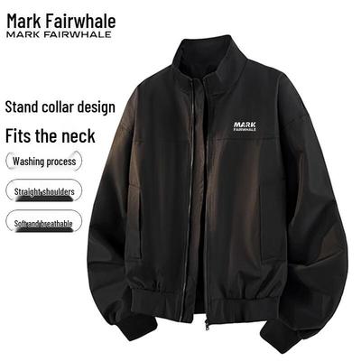 Mark Fairwhale Men's Stand Collar Casual Jacket