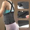 Atmungsaktiver Lendenwirbelstützgürtel mit Aluminiumplatte für Damen und Herren - Fitness- und Sport-Rückenschutz