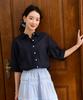 PIGMENT Shine Puff Collar Blouse (Pbe07M-Wnbw004)