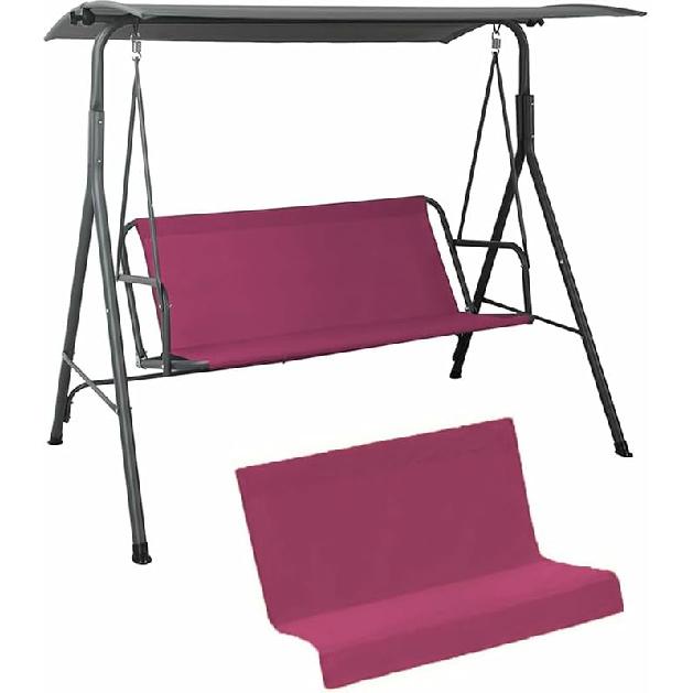 2/3 Seater Patio Swing Cover Chair Bench Replacement Covers Waterproof Heavy Duty 600D Oxford Cloth Swing Seat Cover,Swing Cushion Covers, for Patio