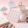 3Pcs Miffy Stickers Student Decorative Decals Cute Cartoon Waterproof Stickers Notebook Luggage and DIY Decoration Gift Toys