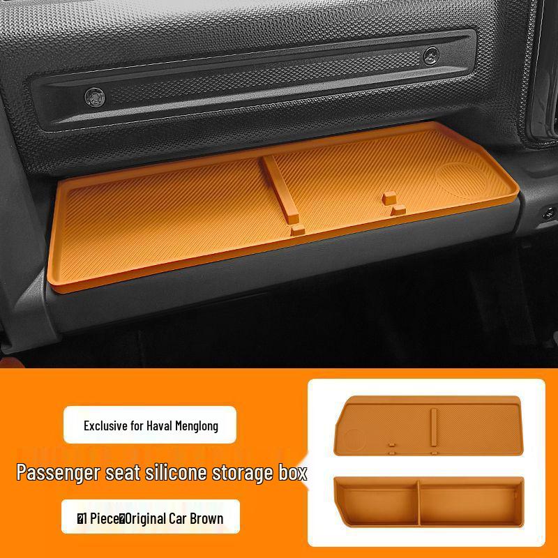 Haval Menglong Passenger Seat Silicone Storage Box for Car Interiors