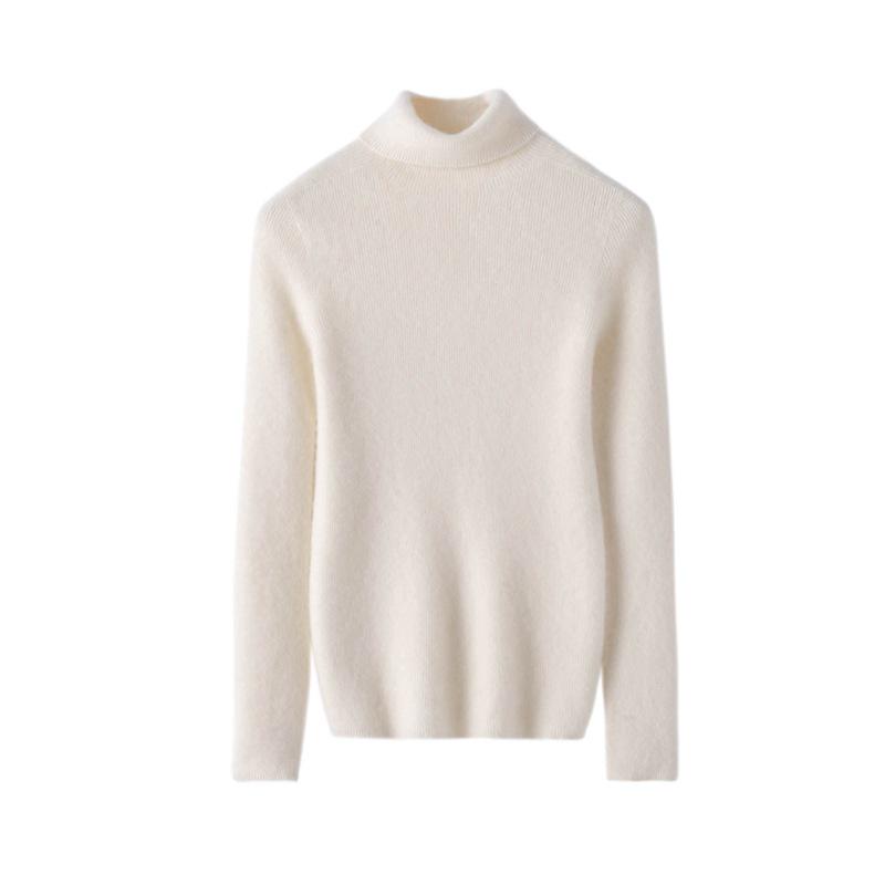 Winter 2023 Women's Slim Fit Cashmere High Neck Pullover Knitwear