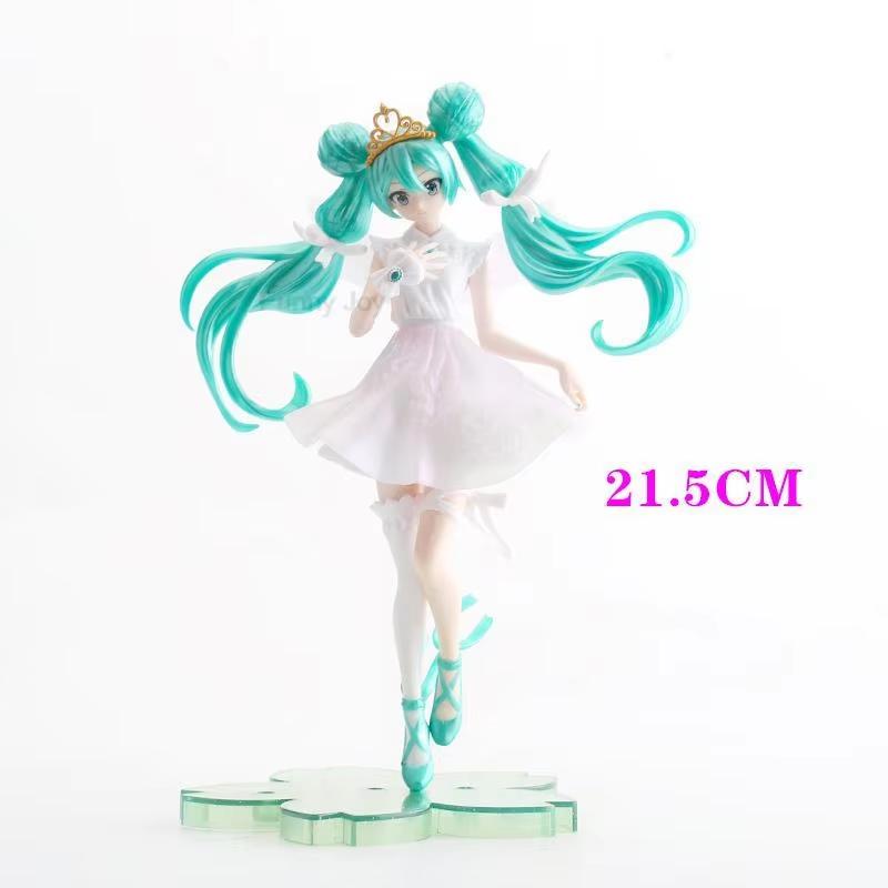 Anime Hatsune Miku Figure Wedding Dress Action Figures Kawaii Swimsuit Vocaloid Pvc Collectible Model Toys Girl Gift