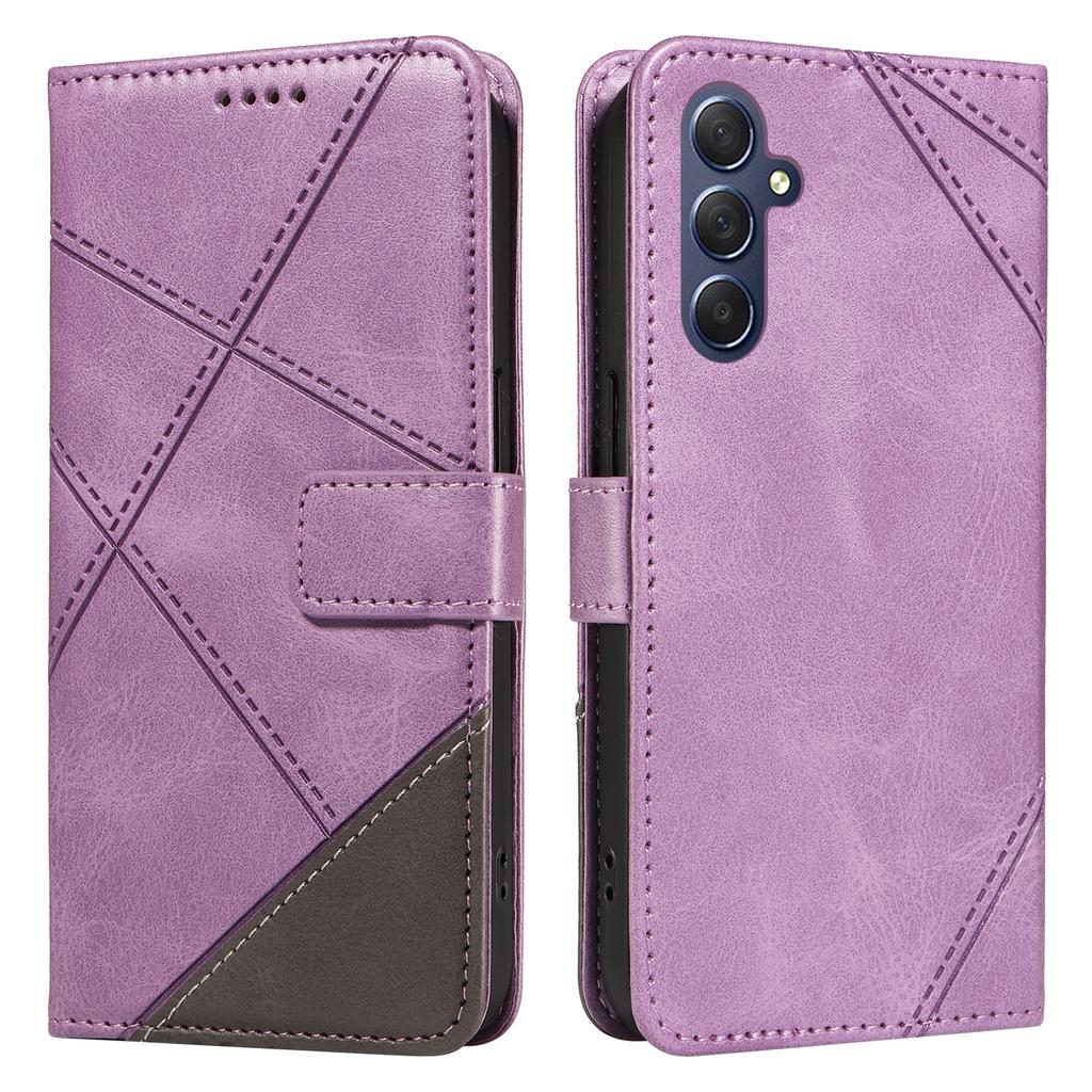 For Samsung Galaxy A15 5G Case Flip Geometric Line Leather Phone Cover