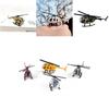 Stopowy Model Samolotu Wojskowego Dekoracje Realistyczny Helikopter Myśliwiec Zabawka Dla Chłopców
