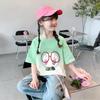 Girl's Cartoon 3D Printed Short Sleeved T-shirt Summer Cute Girl Sweet Top