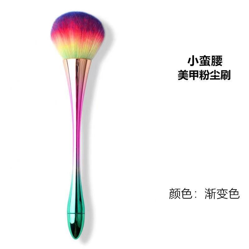 New Nail Dust Brush Soft Bristle Large Head Brush Quality Brush Cleaning Magic Mirror Powder Nail Tool Set