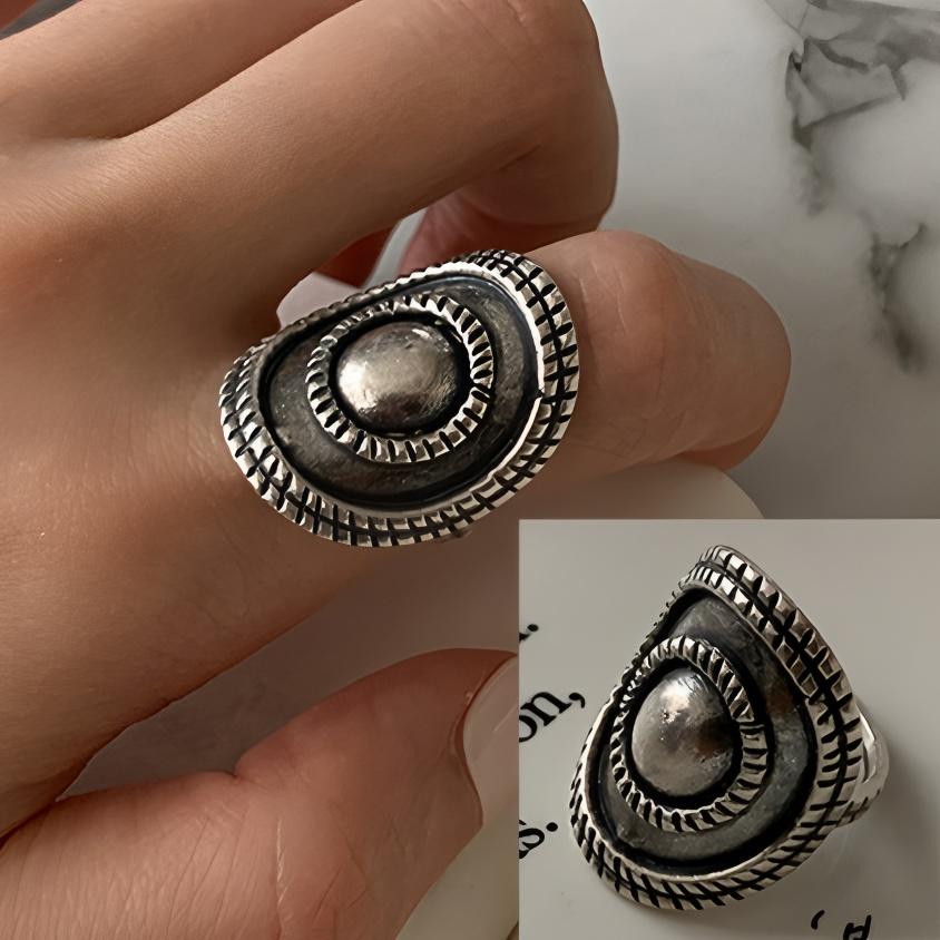 VENTFILLE 925 Sterling Silver Frosting Ring For Women Minimalist Irregular Versatile Fashion Elegant Jewelry Gift Dropshipping
