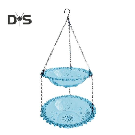 Venkovní závěsná vana pro ptáky Vana Kolibřík Vanička Duel Layer Miska na krmení pro divoké ptáky pro zahradu dvorek na terasu