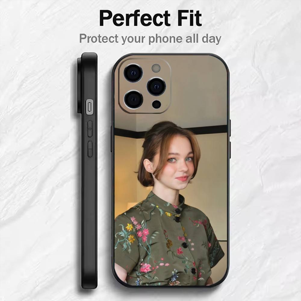 Enid S-Sinclair Beauty-Emma   Phone Case For iPhone17,16,15,14,13,12 Plus,Max Soft Silicone Black Cover