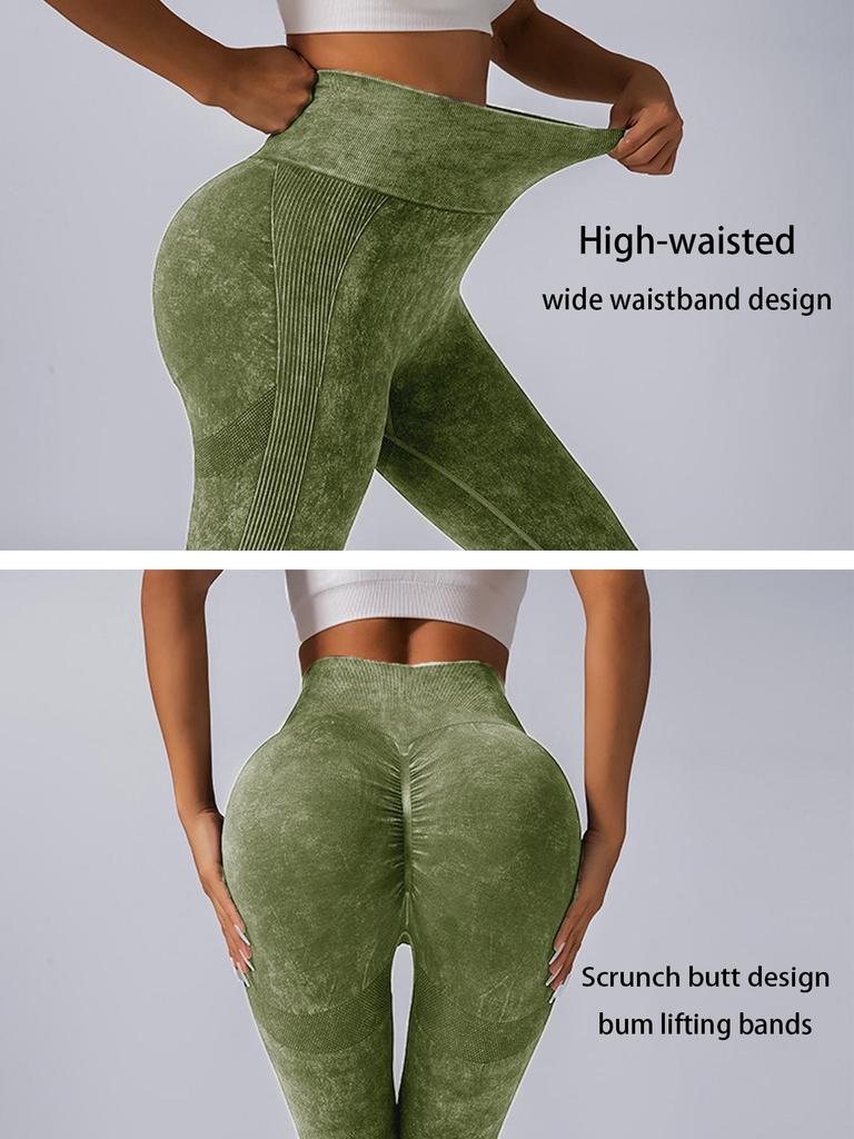 Pantaloni da Yoga a Vita Alta a Gamba Larga Sollevamento Glutei - Stile Europeo e Americano