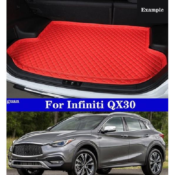 Car Trunk High Edge Anti-Skid Trunk Mat Red For Infiniti QX30 2017-2024
