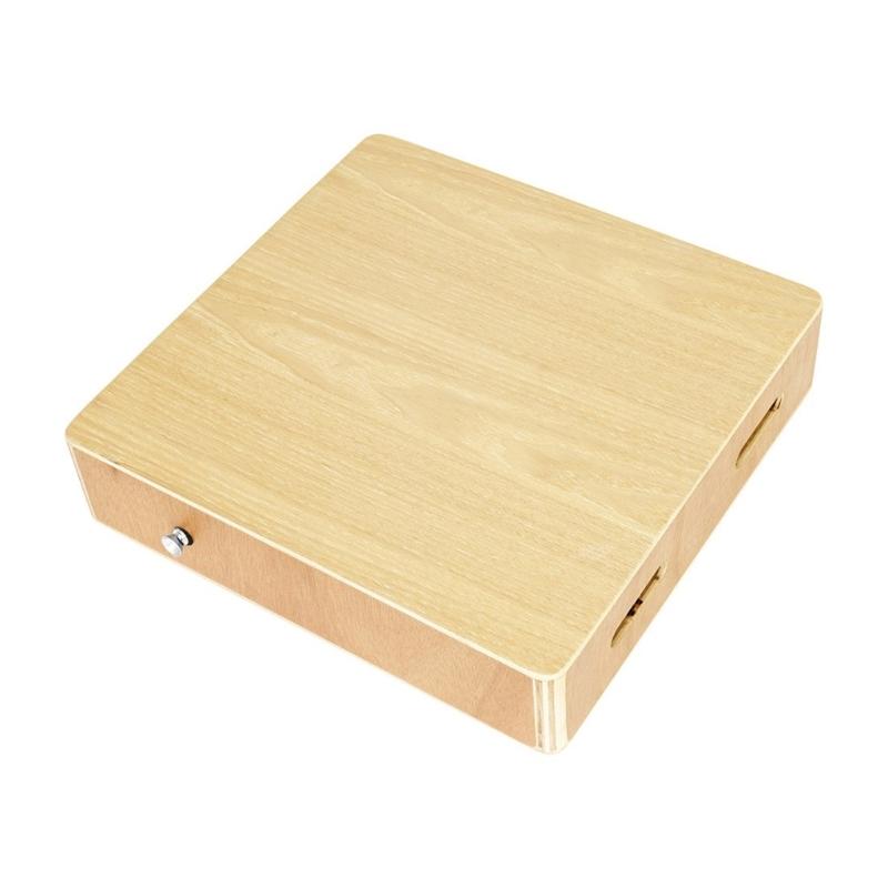Basic Box Drum Percussion Box Flat Hand Drum Travel Cajon Box Drum with Strings