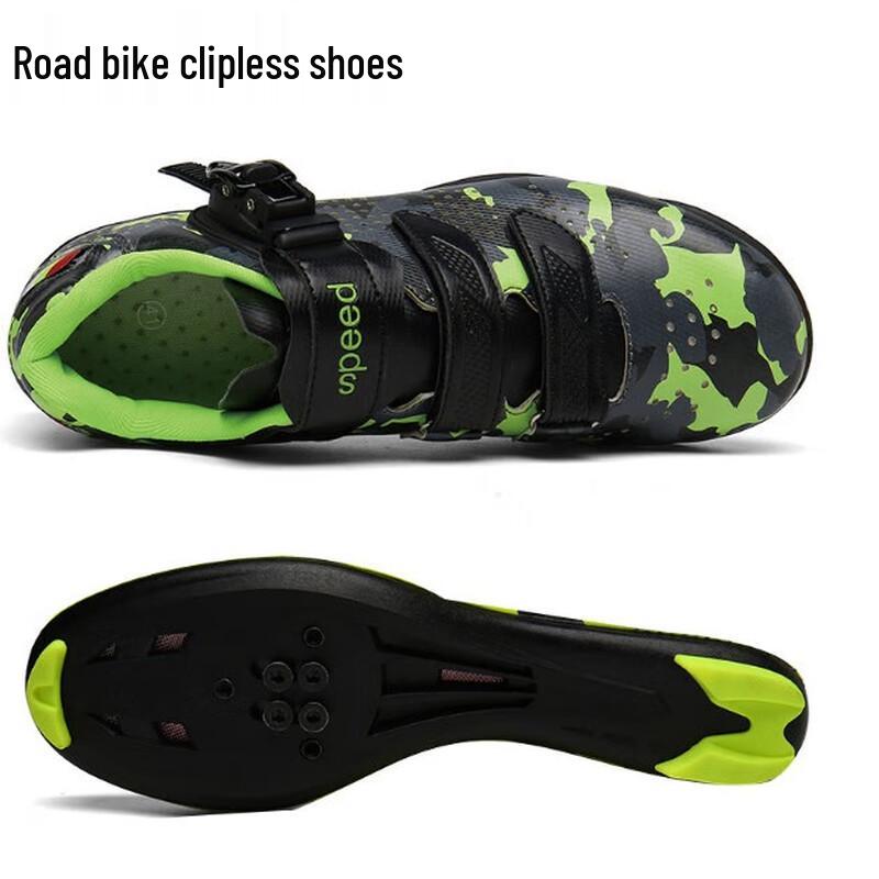 Jianguo Men s Lock-Free Cycling Shoes 24.5 (235mm)
