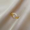 Geometric Zircon Rings for Women 2024 New Fashion Golden Jewelry Wedding Party Accessories