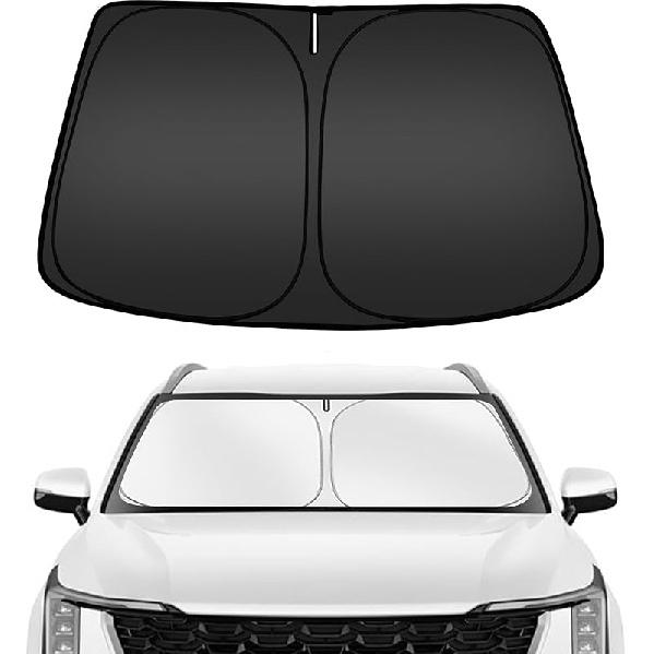ARISMOTOR Windshield Sun Shade For Kia Carnival -2025 2026,  Fit Foldable Front Window Sunshade Sun Visor Protector, Block UV Rays Keep Your Car