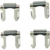 4PCS Metal Brake Cable Flex Hose Line Clips Retainers Bracket Replacement U Shaped Parking Hose Retaining Clip Brake Hose Lock for Cars Trucks