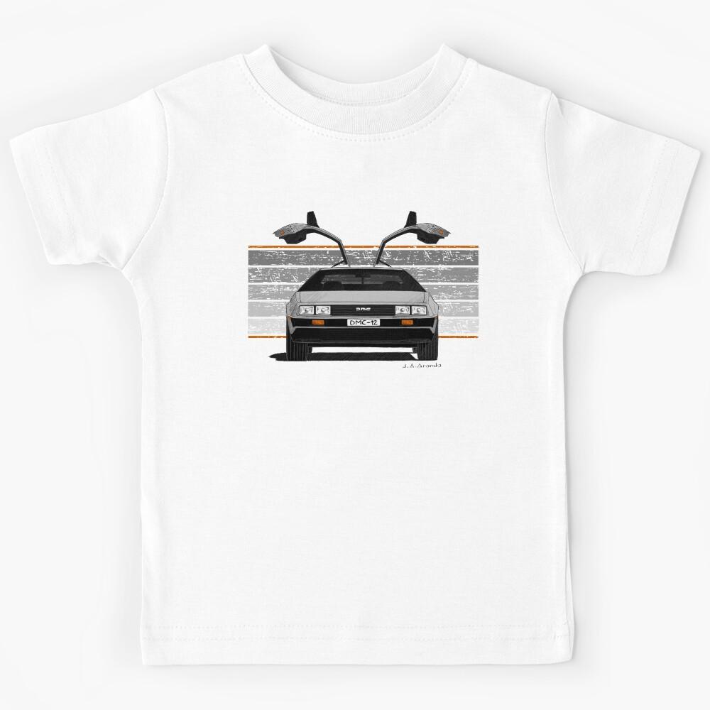 My drawing of the DeLorean DMC-12 in front view Kids T-Shirt 140