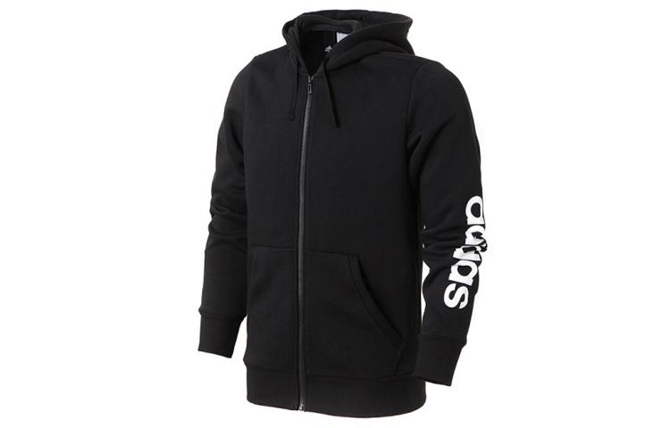 Adidas Jackets Men s Black Hooded Moderate Other BR4058 S