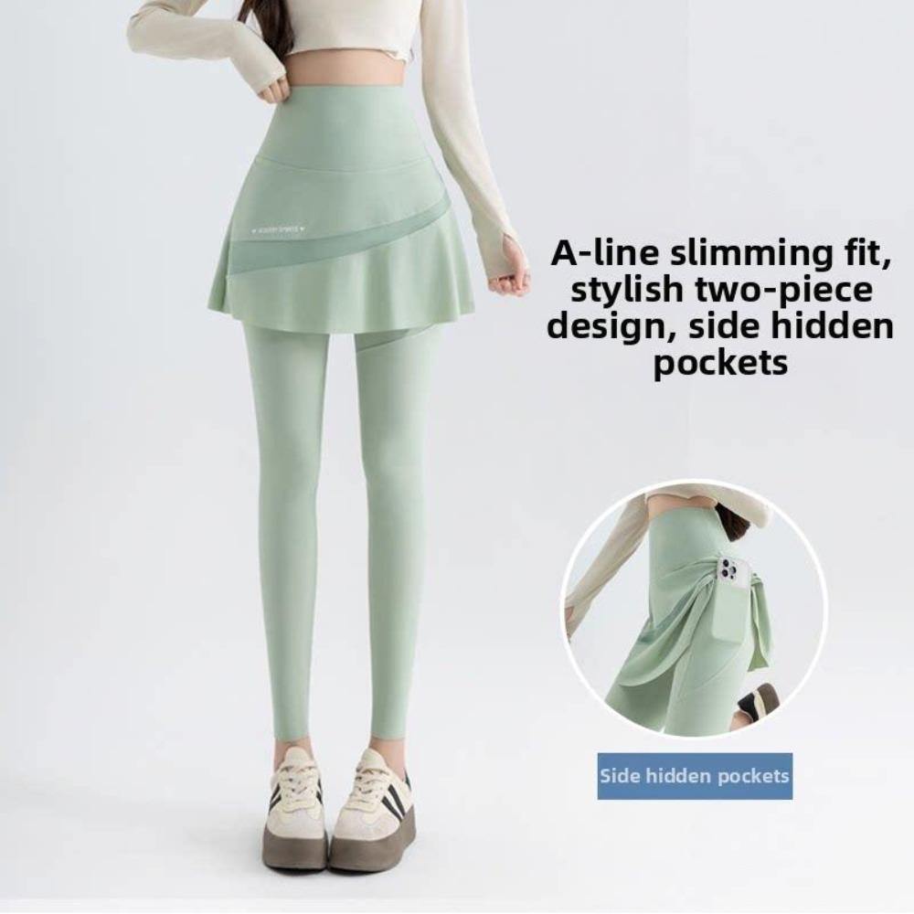 

2026 Women s High-waisted Flared Pants with A Slim Fit and Pockets, Ultra-thin and Highly Elastic Nylon Sharkskin Fabric M