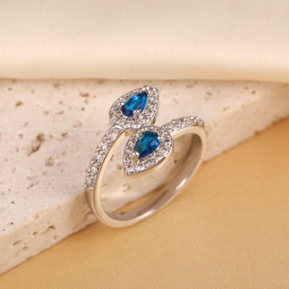 Elegant Pink Diamond Snake Open Ring for Women - Luxury Niche Design, Perfect Birthday Gift