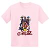 Hot-selling Gorillaz Rock Band Printed Summer Fashionable Pure   Short-sleeved T-shirt for Boys and Girls