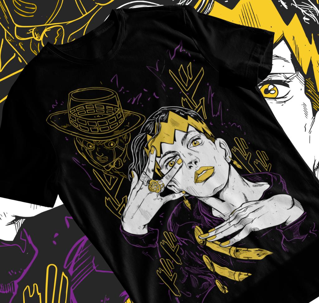 Rohan Kishibe Jojo's Bizarre Anime Manga Giorno Shirt Soft Tee All Sizes