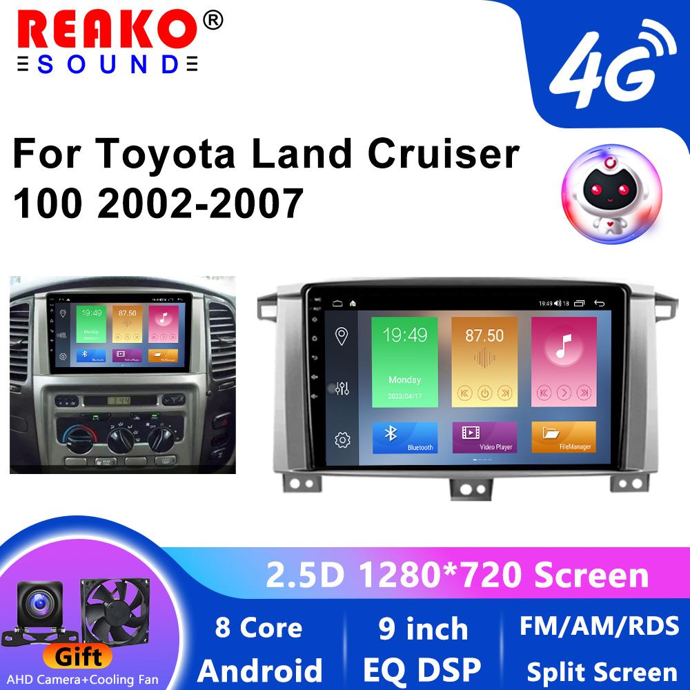 

9-дюймовый Android Carplay Автомобильный радиоприемник Мультимедиа GPS для Toyota LAND CRUISER 100 2002-2007 2din Авто Радио Стерео 8-core 4+32+AHD