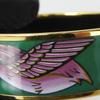 Used HERMES bracelet Emilel GM metal/enamel 35g green Purple Accessories