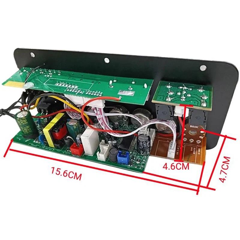 D10C 12V Bluetooth 5.0 Digitaler Audioverstärkerplatine AC 110V 220V Dual-Mikrofon Karaoke-Lautsprecher Subwoofer Heimkino-Verstärkerplatine