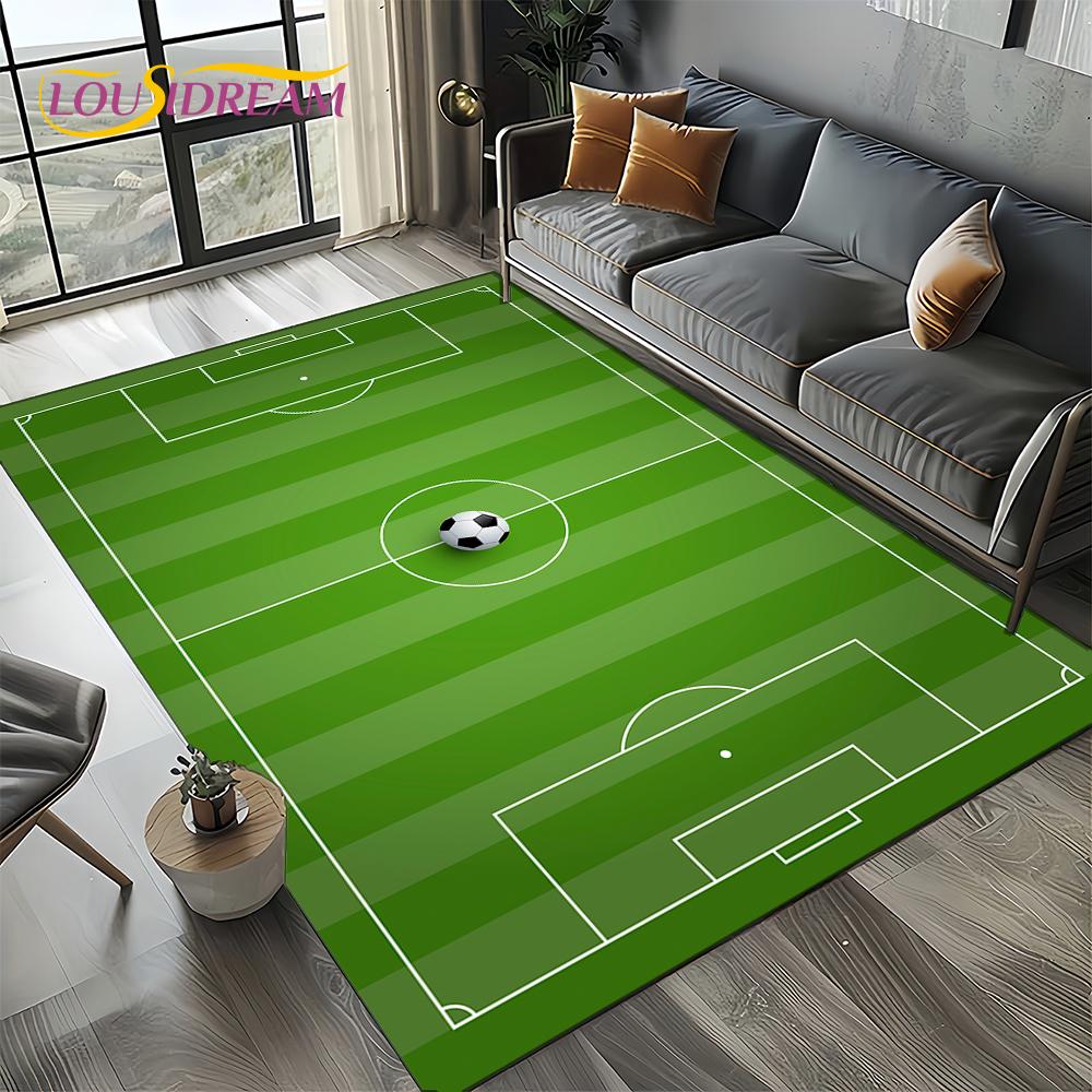 27 Style Football Field Soccer Sport Carpet Rug for Living Room Bedroom Home Sofa Decoration,Kids Area Rug Non-slip Floor Mat