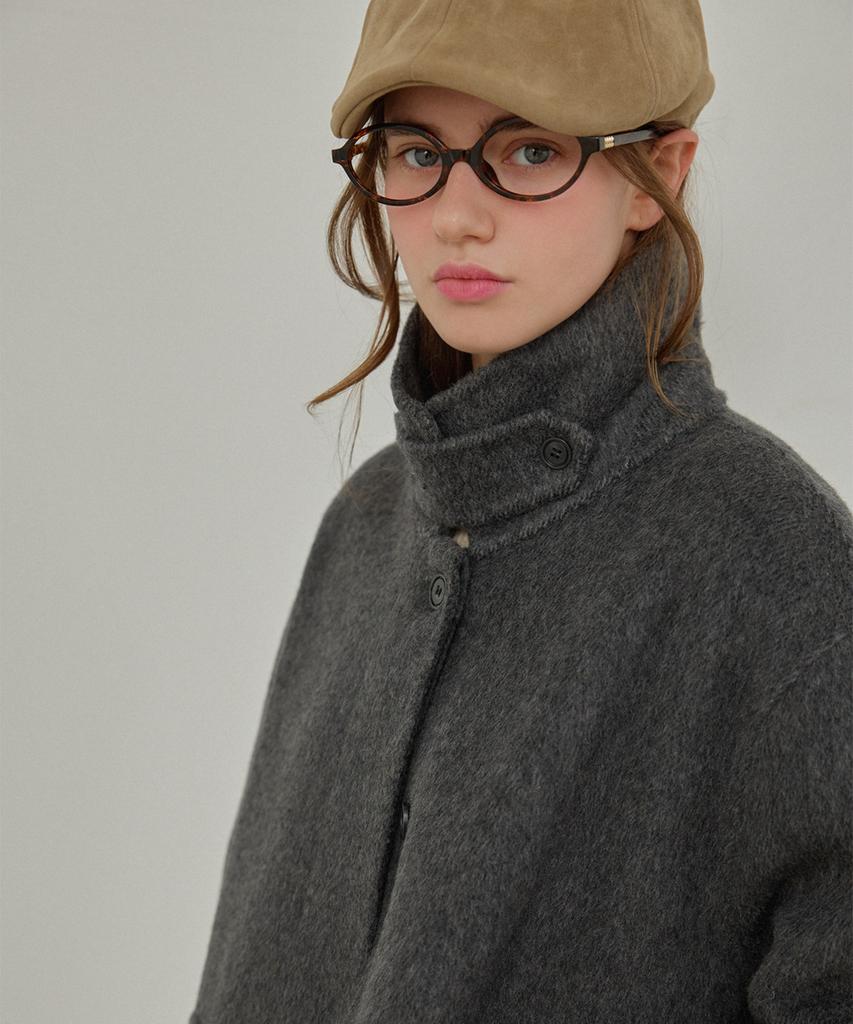 SLOWLOLLI Balmacan Wool Handmade Coat_2 Colors