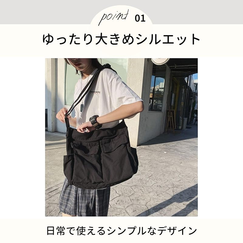 [sun Olive] Canvas Tote Bag Shoulder Bag Shoulder Bag Messenger Bag Plain Color Canvas Tote Bag With Zipper Commuting To School (brown)