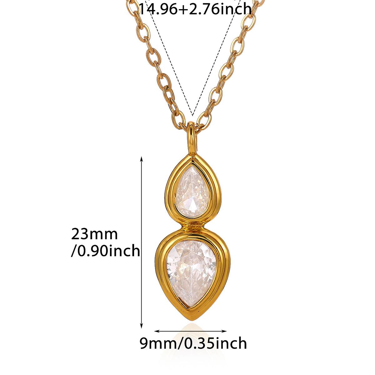 

CZ Rhinestone 2026 New Necklace For Women Exquisite Gold Color Geometric Moon Corss Charm Lucky Fashion Party Jewelry Gift Mama