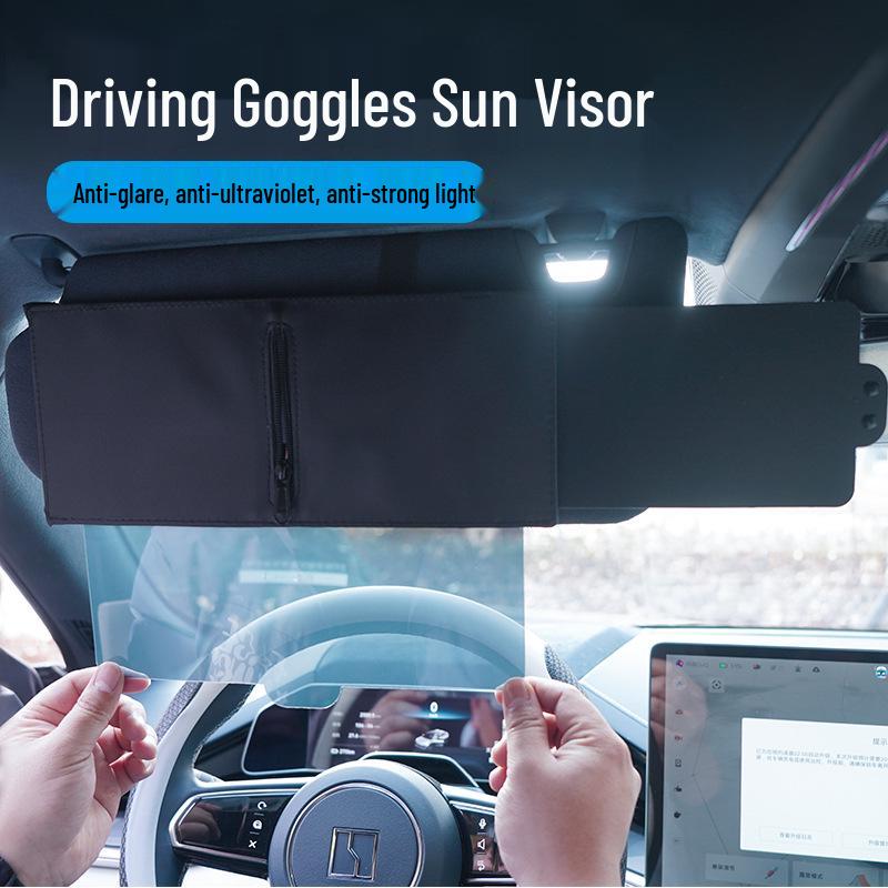 Portable Retractable Car Sun Visor: Anti-Glare, Eye Protection Model In Stock